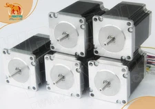 【US ship 】5PCS Wantai NEMA23 STEPPER MOTOR 270 OZ-IN,3A,4-Leads,57BYGH627