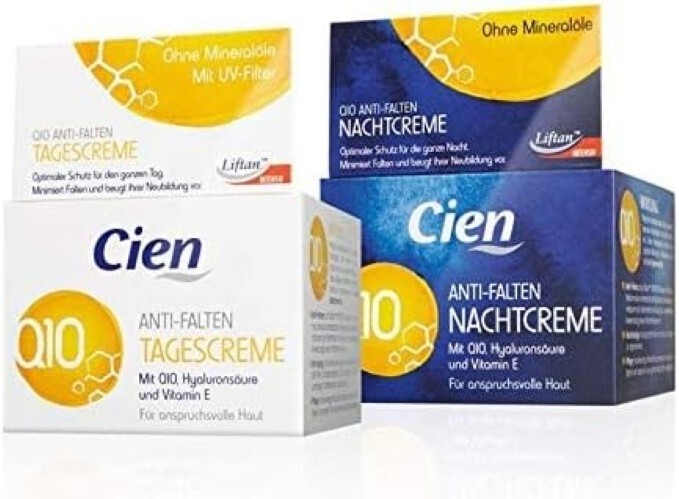 Cien Crema Viso Q10 Antirughe 50ml Giorno e Notte - Pelle Giovane 24H