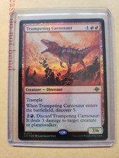 MTG - Trumpeting Carnosaur FOIL - Lost Caverns of Ixalan - Free Postage