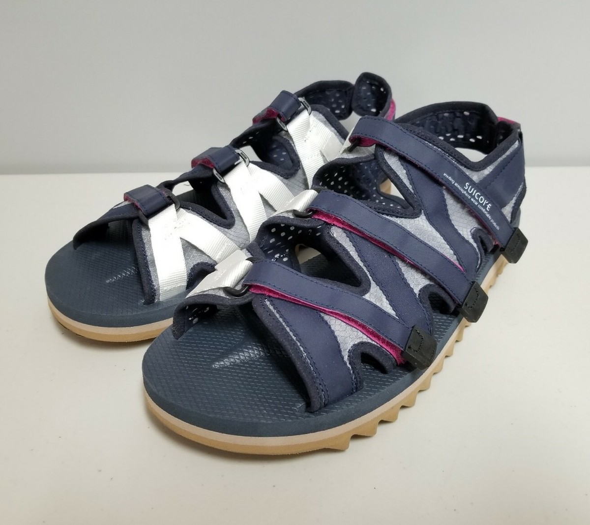 SUICOKE Zip Navy Sandals Mens Size 10 43 EUC | eBay