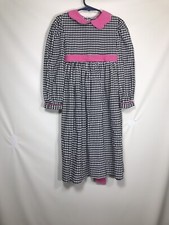 Peaches N Cream Black Plaid Dress Size 5