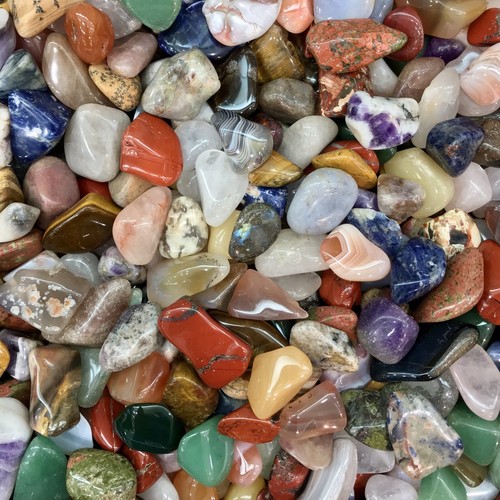 1lb Mixed Lot Polished Rocks - Tumbled Stones Gemstone Mix - Healing and Reiki - Picture 1 of 11