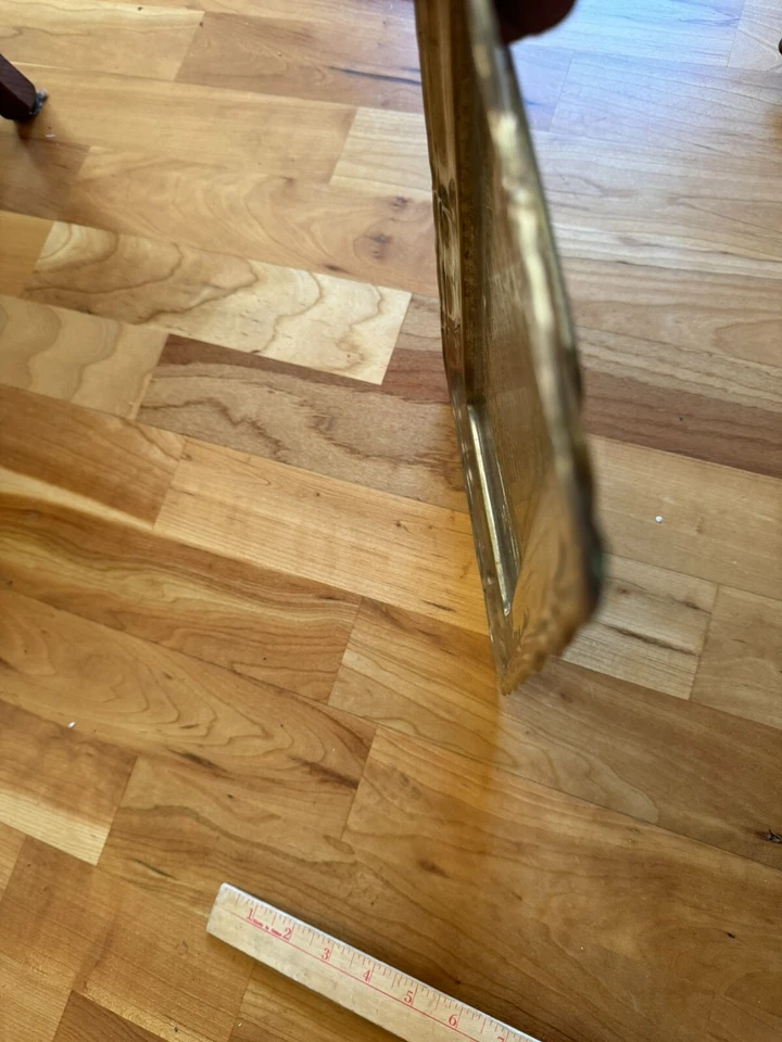 Bandeja para servir borde festoneado rectangular de colección años 60 "Home it is my Mother" 14"L Foto 4 de 4