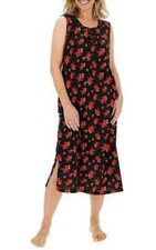 JD Williams Pretty Secrets Maxi Sleep Chemise 100% COTTON Nightdress UK 8 - 10