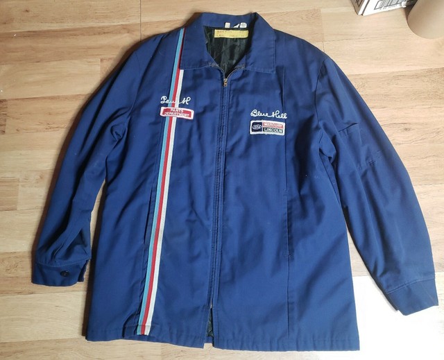 Vintage Blue Hill Ford Lincoln Mercury Jacket Coat massachusetts dealership eBay