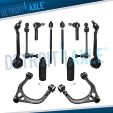 12pc Front Upper Lower Control Arms Tie Rods for Chrysler 300 Dodge Challenger