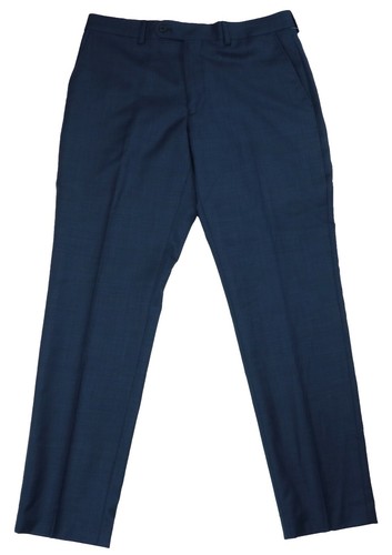 Original Penguin Comfort Stretch Slim Fit Wool Blend Men's Dress Pants NWT Blue