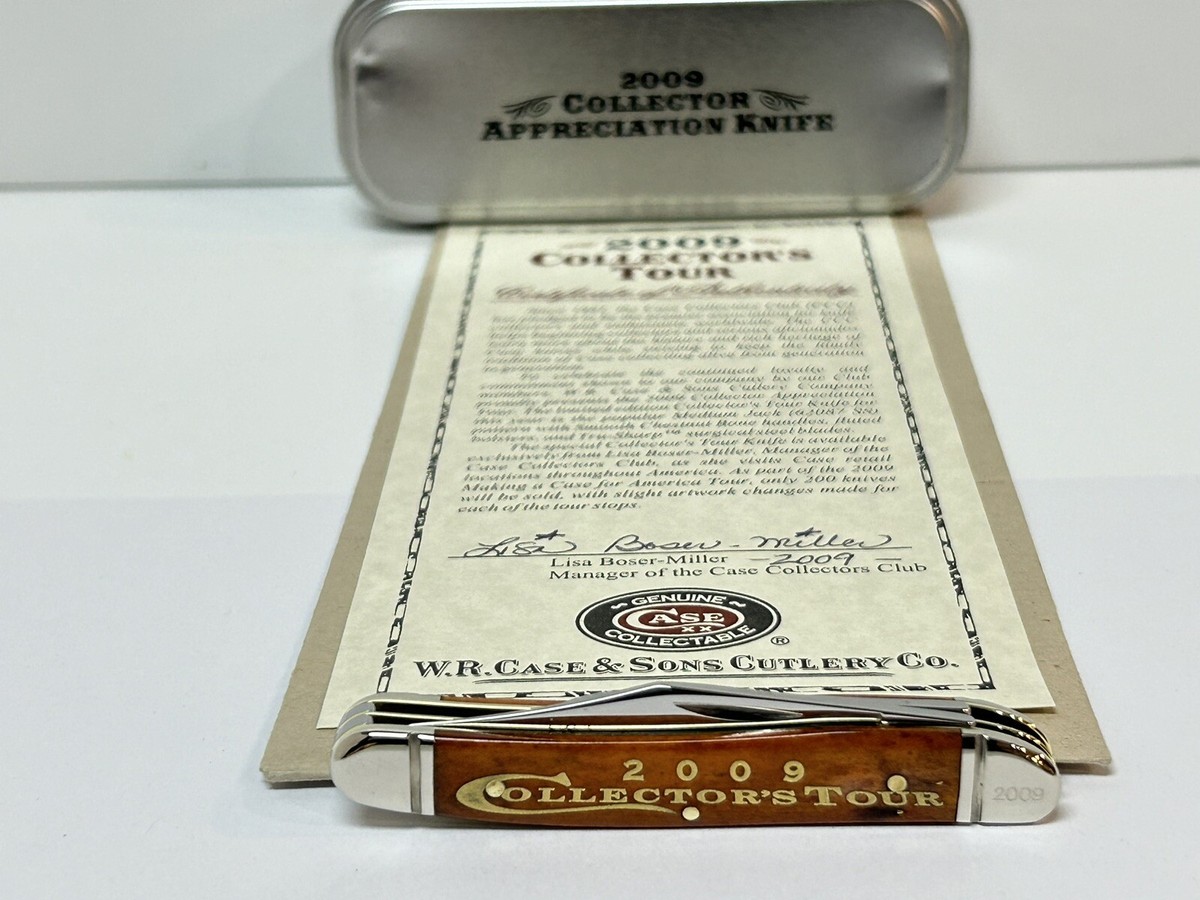 CASE XX COLLECTORS TOUR LISA MILLER CHESTNUT BONE TEXAS JACK KNIFE