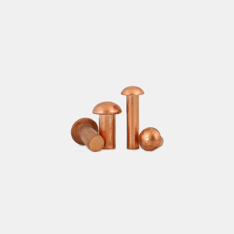 Purple Rivet M4 Purple Copper Half round head rivets round head Rivet Solid Riveting ...