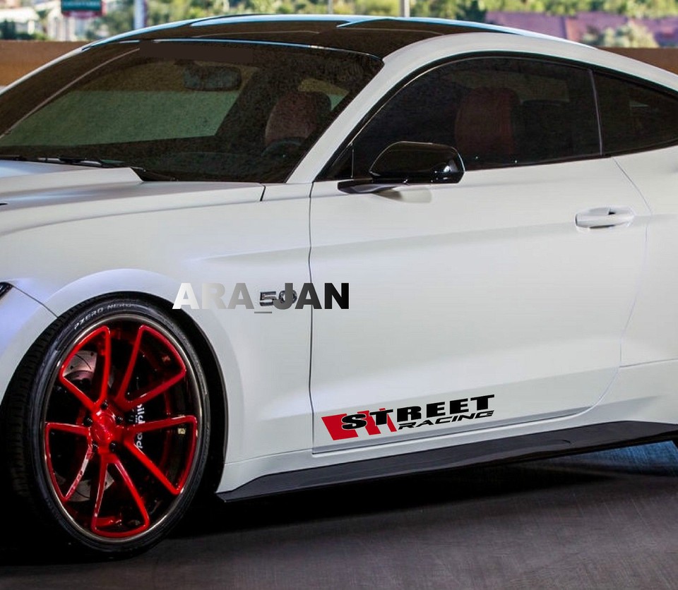 STREET RACING Decal Sticker sport car logo door emblem motorsport ...