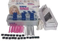 2000 Wave Rage DC300 Natural Hair Curler Spiral/or S Waves ( Incomplete Set) 