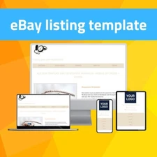 Auction Template eBay Responsive Minimalist - Mobile Optimized