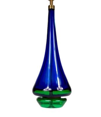 Very Rare Mid Century Flavio Poli Seguso Art Glass Table Lamp Murano Italy 1950s