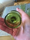 Set Of 4 Vintage Green Pedestal Juice Glasses  — photo 10