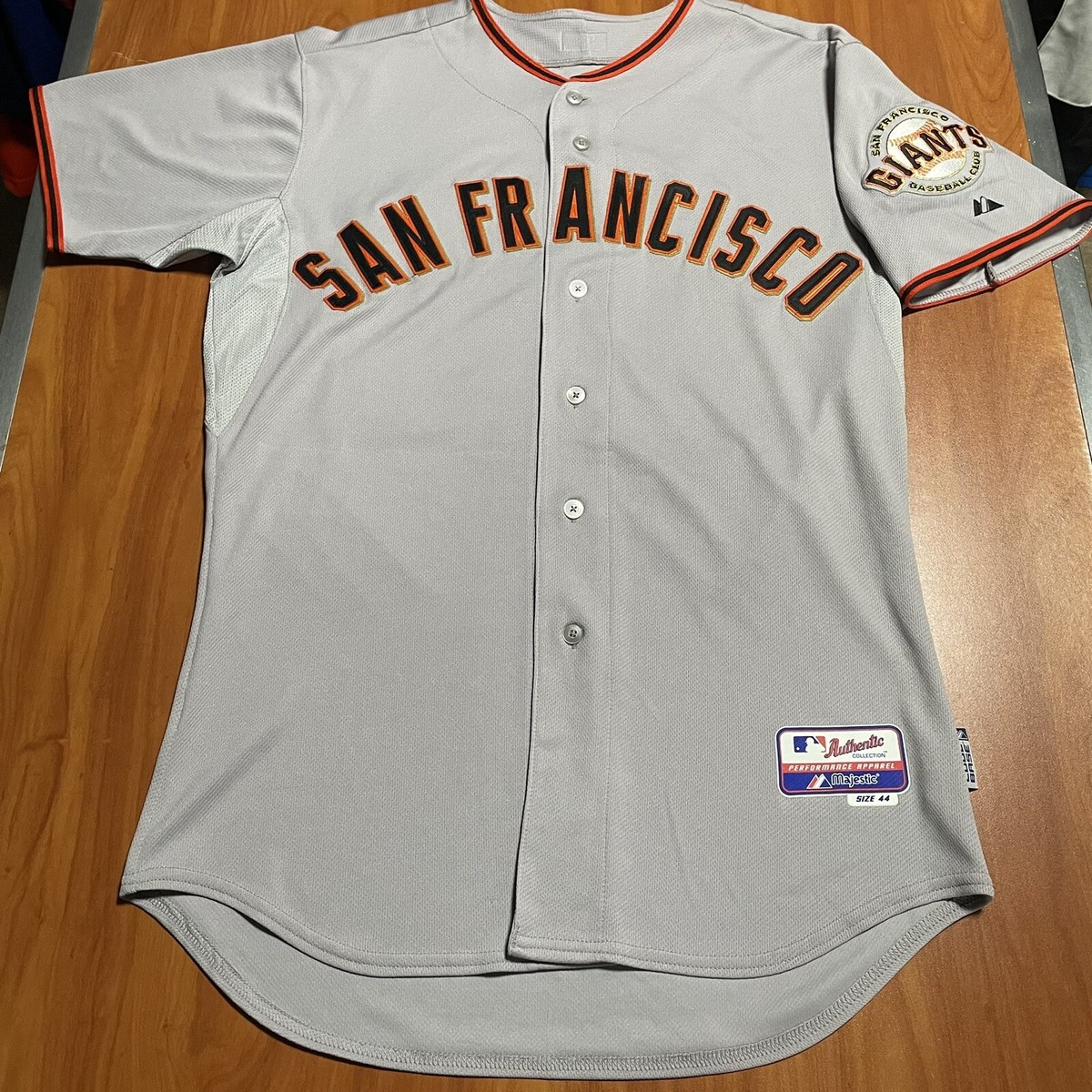 Signed Majestic Authentic Gaylord Perry San Francisco Giants MLB Jersey  Grey 44