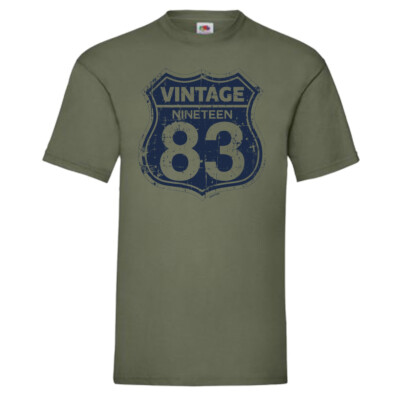 Vintage 1983 Nineteen Eighty Three T-Shirt Geburtstag Geschenk