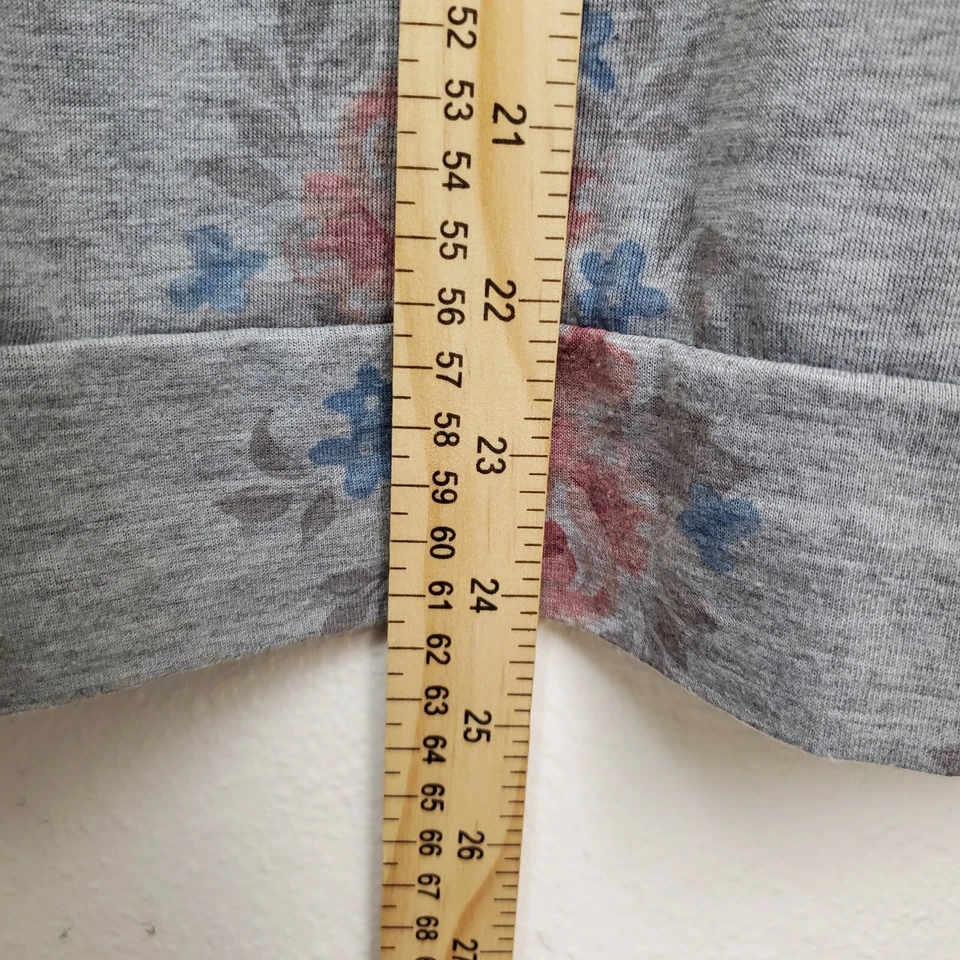 Jerry Leigh Hoodie Juniors XXL 2XL 19 Gray Roses Gold Anchor Pocket Lightweight - Image 4 of 4