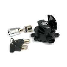 Late Style Ignition Lock, Black, for Harley -...