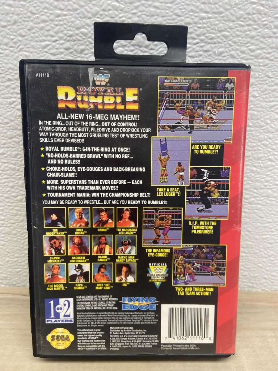 Vintage 1993 WWF Royal Rumble Sega Genesis Game | eBay