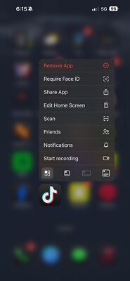 iPhone 15 Pro Max with the Tik Tok App