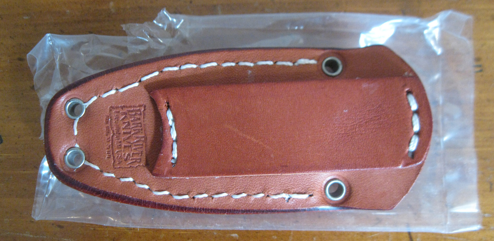 Bark River Knives EPK CPM 154 steel. Black Canvas scales blue liners