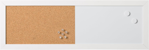 , Combination Board Whiteboard and Memo Board Elements, Magnetic, Dry-Wipe, Cork - Picture 8 of 13
