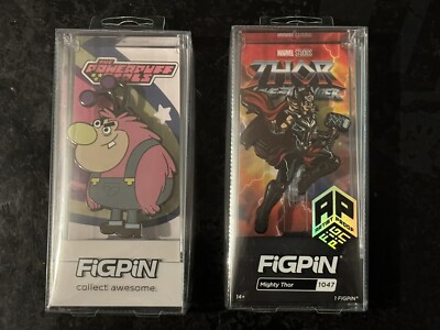 Figpin Lot Of 2 Fuzzy Lumpkins And Mighty Thor AP