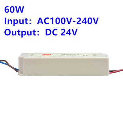 60W LED Power Supply Transformer Driver Waterproof Rubber Shell Power Supply