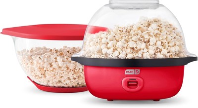 Hot Oil Electric Popcorn Machine... SmartStore  Deluxe Stirring Popcorn Maker