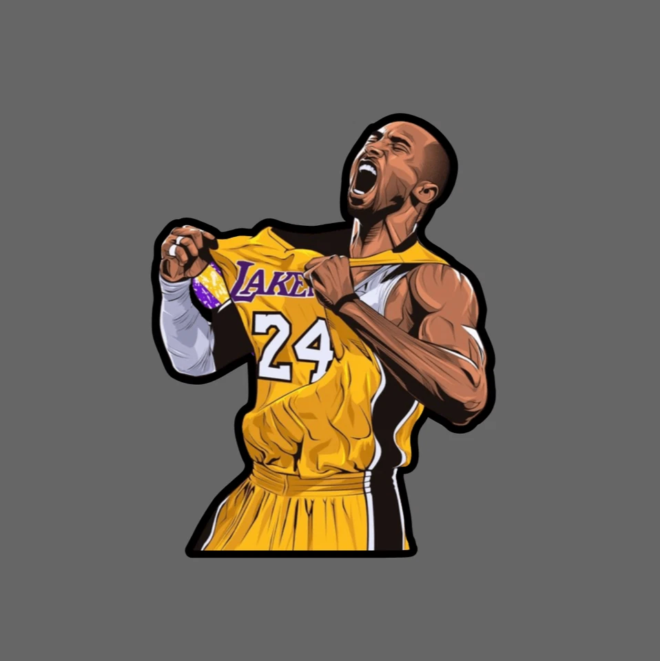 Calcomanía adhesiva Kobe Bryant de Los Angeles Lakers Foto 2 de 3