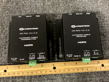 Lot of 2 Crestron HDMI HD-RXC-101-C-E Category Cable Transmitter And Receiver