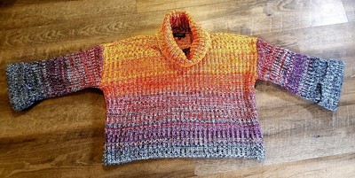 525 America Chunky Knit Rainbow Sunset 