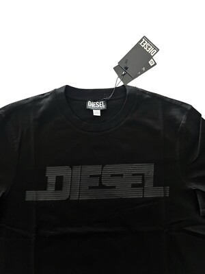 Diesel T-Just Maglietta T-Shirt NWT $80 Black Size L | eBay