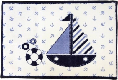 Bacati - Little Sailor Rug 24 X 36 Inches-Nautical Baby Nursery | eBay