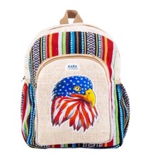 Natural Handmade-Unique design Hemp Hippie backpack, very popular in FAIR TRADE