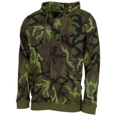 Jogger Kapuzen Sweatshirt mit Zipper M95 tarn camouflage