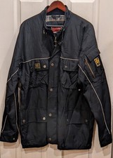 Tommy Hilfiger Denim Red Label Nylon Jacket Blue Vintage Flannel Lined Mens XXL