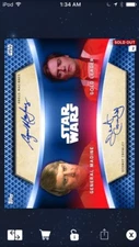Topps Star Wars Digital Card Trader Blue Dual Signature Madine & Gold Insert