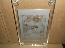 1997 New Pinnacle Baseball #3 Andruw Jones. Yellow Press Plate (1/1). RARE