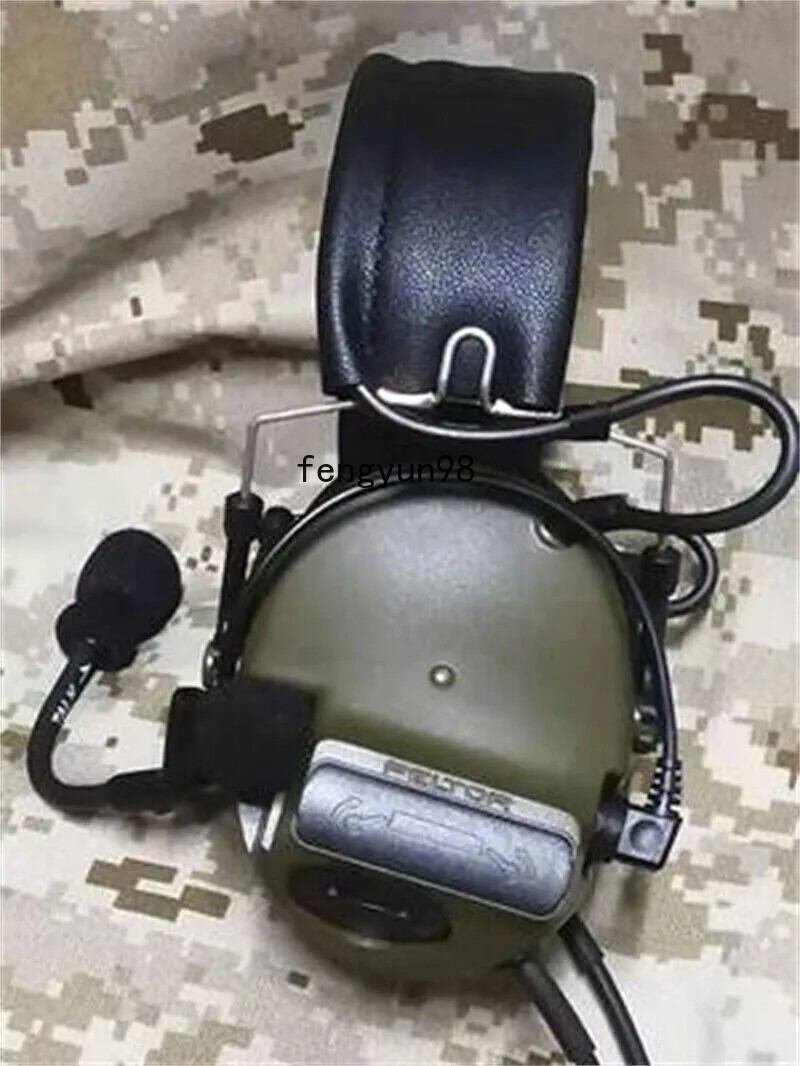 TCA US PELTOR Comtac III C3 Tactical Headset, Brown, Over-Ear, Noise Reduction, Wired, Helmet Compatible