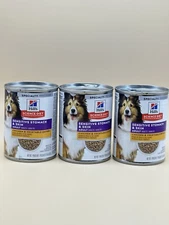 Hill's Science Diet Sensitive Stomach & Skin, Wet Dog Food Chicken & Veges 3 Can