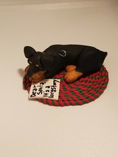 ROTTWEILER Christmas Ornament w/NOTE "Dear Santa, it's a long story..." Rottie