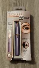 Finishing Touch Flawless Brows Eyebrow Pencil Hair Remover and Trimmer, PURPLE