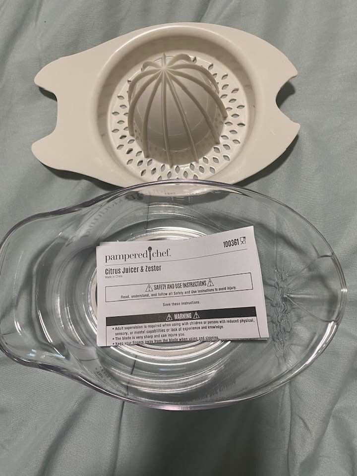Pampered Chef Citrus Juicer and Zester 100361, New in the box eBay
