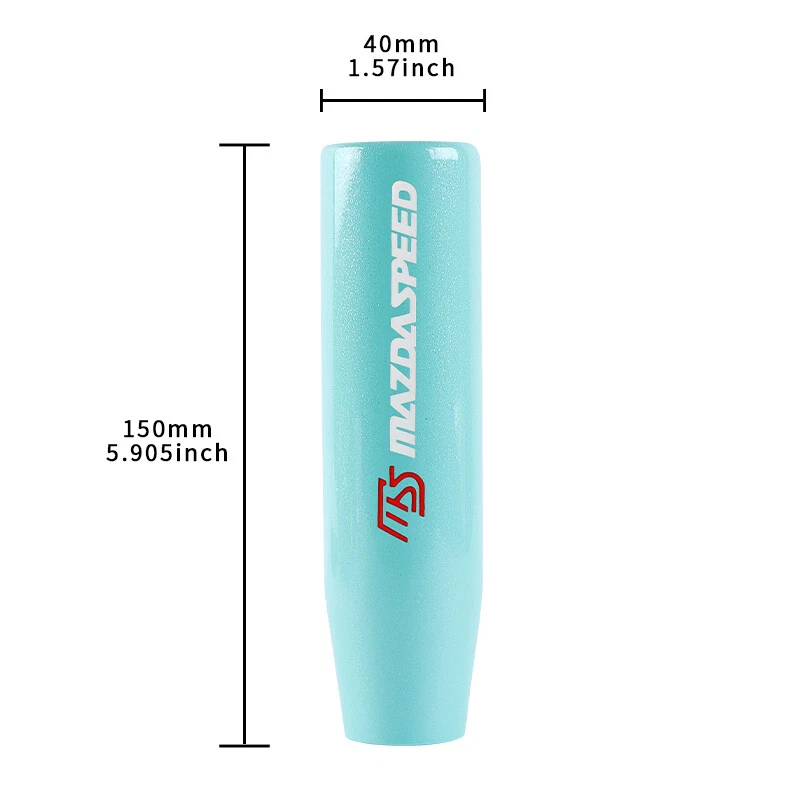 JDM MAZDASPEED 150 毫米珍珠蓝绿色长棒手动赛车换档刀 — 第 4/4 张图片