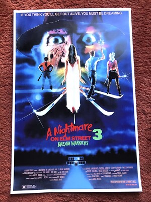 Nightmare on Elm Street 3 - Filmplakat Poster 40x60cm, US Reprint, Freddy Krüger