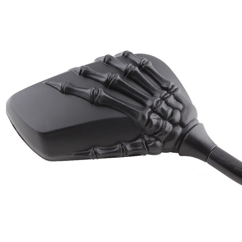 Espejos retrovisores calavera moto para Yamaha V Star XVS 650 1100 clásicos personalizados Foto 4 de 4