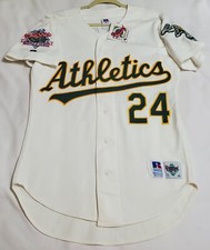 NEW Authentic RUSSELL ATHLETIC 40 MEDIUM OAKLAND A'S RICKEY HENDERSON '89 Jersey