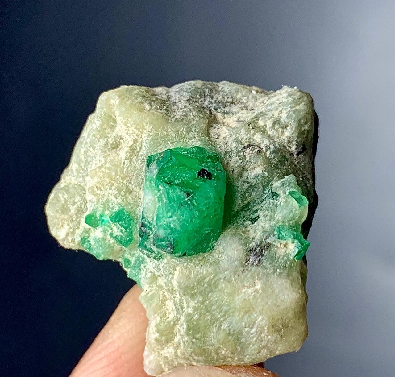 22 Carat Beautiful Emerald  crystal specimen from Swat valley Pakistan