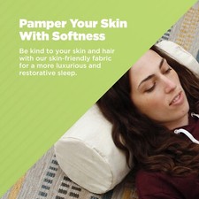 Luxurious Neck Roll Pillowcase - Natural and Durable Pillow Cover with Zipper